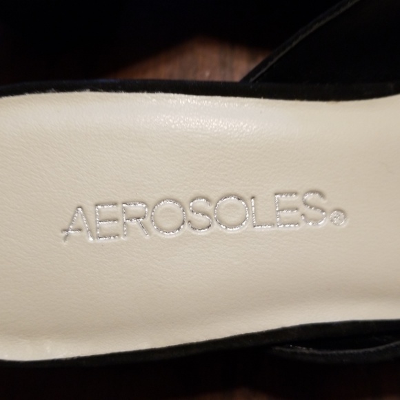 Aerosoles Lolly black suede slip on Rk:8:1018 - Picture 7 of 7